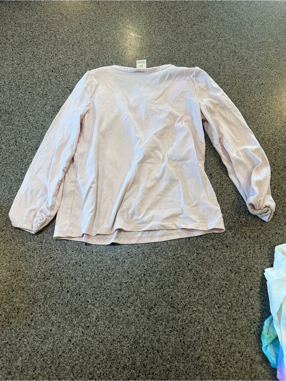 Gymboree Light Pink Long-Sleeve Eyelet Yoke Top